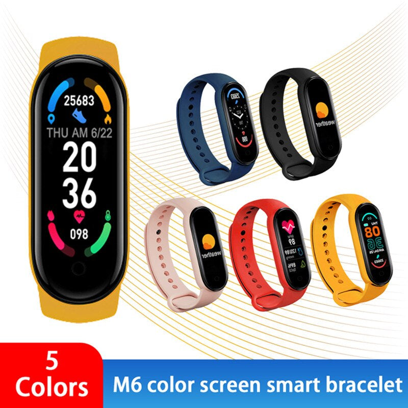 M6 Smart Bracelet Multifunctional Smart Sports Fitness Watch Heart Rate Blood Pressure Health Monitor Pedometer Fitness Tracker